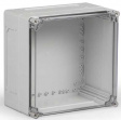 CPCF303018T Cubo C 300 x 300 x 187 мм, выбивные фланцы, прозрачная крышка, PC, IP 66/67, вкл
