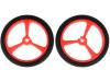 POLOLU WHEEL 40?7MM - RED Колесо; Диам.вала:3мм; Ось: D-образный профиль; красный; резина