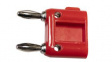 BU-PMDP-S-2 Banana Plug, Red, 15A, Nickel