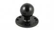 RAM-202U Round Plate with Ball 1.8kg Black