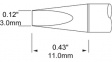 SFP-CH30 Soldering Rework Cartridge Chisel 3.0 mm 390 °C