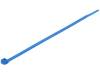 111-00698, Кабельная стяжка; L:150мм; W:4,7мм; E/TFE; 133,3Н; синий; UL94V-0, HellermannTyton