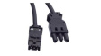 375.127 IEC Device Cable GST18i3 Male - GST18i3 Female 1.5m Black