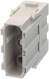 09140033001 Разъем: HAN; модуль; "папа"; Han Modular C; PIN:3; без контактов