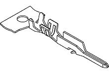08-70-0103, Crimp pin Male 28...22 AWG, Molex