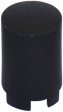 1SS09-15.0 Cap round black 6.5 x 15 mm
