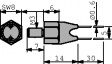 B57045-K222-K NTC-резистор с выводами 2.2 kΩ