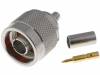 N1121A1-NT3G-1-50 Вилка; N; "папа"; прямой; 50Ом; обжим; тефлон; позолота; Vswr:1,3