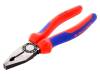 0302160, Щипцы; пассатижи; 180мм; для захвата, манипулирования и резки, Knipex