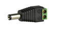 TVAC35800 DC Plug Adapter, Suitable for Security Cameras, Black
