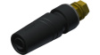 SAB 2600 G M4 Au black Laboratory socket diam. 4 mm Black CAT II 42 mm