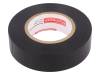 N-12 PVC TAPE 19MMX20M BLACK Лента: электроизоляционная; W:19мм; L:20м; D:0,15мм; черный; 220%