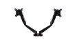 ARMSLIMDUO Desk Mount Dual Monitor Arm with USB & Audio, 75x75/100x100, 8kg