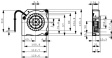 RL 90-18/12 N Радиальный вентилятор для постоянного тока 121 x 121 x 37 mm 12 VDC