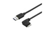 USB3AU50CMRS Charging Cable Right Angle USB-A Plug - USB Micro-B Plug 500mm USB 3.0 Black