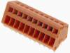 233-410, Клеммник; 2,54мм; угловой; Контактные группы:10; 6А; оранжевый, Wago