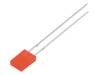 OSR7CA71F4B LED; прямоугольная; 2x4,95x6,96мм; красный; 100-150мкд; 150°; 20мА