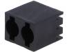 FIX-LED-310 Корпус LED; 3мм; полиамид; угловой; 3 PIN; черный; UL94V-2; H:9,8мм