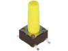 DTSM-66Y-V-B Микропереключатель; 1; SPST-NO; 0,05A/12ВDC; SMT; 5,2Н; 6,2x6,2мм