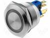V22-11R-12G-S Переключатель: антивандальный; 1; SPST-NO + SPST-NC; 3A/220ВAC