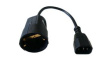 SCHUKO-CEEADAPT Power Cable Adapter Type F (CEE 7/4) IEC 60320 C14 150mm