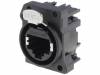 RJX8FA3HB, Гнездо; RJ45; XLRnet; Кат: Class D; с кнопкой; THT; угловой 90°, Amphenol