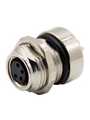 RND 205-01136, M8 Straight Socket, 4 Poles, A-Coded, Solder, RND Connect