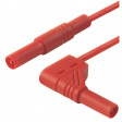 MLS WG 100/1 RED Safety test lead diam. 4 mm Red 100 cm 1 mm2 CAT III
