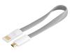 95909 Кабель; USB 2.0; вилка USB A, вилка micro USB B; 0,2м; серый