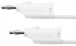 MFK 20 / 2,5 / 100 / WS Test lead diam. 4 mm white 100 cm CAT I
