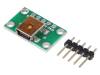 USB MINI-B CONNECTOR BREAKOUT BOARD, Модуль: адаптер; USB B mini,штыревой, POLOLU