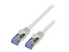 CQ5112S Patch cord; S/FTP; 6a; многопров; Cu; LSZH; серый; 20м; 26AWG