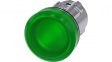 3SU1051-6AA40-0AA0 SIRIUS ACT Light Alarms front element Metal, glossy, green