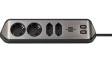 1153590410 Corner Outlet Strip 4x Type F (CEE 7/3)/USB/Type C (CEE 7/16) - Type F (CEE 7/4)