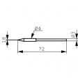 212EDLF/SB Soldering tip Chisel shaped 1.8 mm