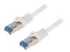 CQ4091S Patch cord; S/FTP; 6a; многопров; Cu; LSZH; белый; 10м
