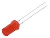 OSRRR25TK4A LED; 5мм; биполярный; красный; 150-220мкд; 180°; LED AC, без фланца