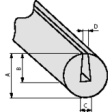 SM1-PVC-BK-75M Edge protection profile Black - 800-00004