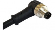 PXPPVC08RAM05BCL010PVC Разъем: M8; "папа"; PIN:5; угловой; с амортизатором, с проводом