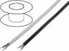 H03VVH2-F/2X0.75BK Провод; OMY; плоская; многопров; Cu; 2x0,75мм2; ПВХ; черный; 300В