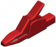 AK 2 B 2540 I RED Crocodile clip diam. 4 mm red