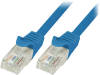 CP2036U Patch cord; U/UTP; 6; многопров; CCA; ПВХ; синий; 1м; 24AWG