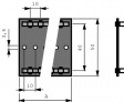 50/10 WS 50 Soldering block 2x50 pole Hard Paper 2 x 50
