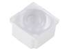 FA15233 ROSE-MRK-W Линза для LED; квадратная; Мат-л: поликарбонат; прозрачный