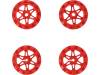 SPROCKET SET FOR ZUMO CHASSIS - RED, Колесо; красный; Ось: D профиль; Кол-во шт: 4; на корпус,винтами, POLOLU
