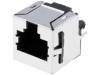 5406436-1 Гнездо; RJ45; PIN:8; со стопором панели; Конфиг.выводов:8p8c; THT
