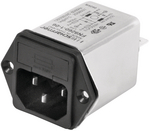 FN261206, Power inlet with filter 2 A 250 VAC, Schaffner