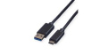 11.02.9011 Cable USB-A Plug - USB-C Plug 1m Black