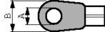 3630A [100 шт], Ring cable lug blue 4.3 mm PU=100 ST, Vogt AG