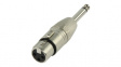 PBXF-J Audio Adapter, 1 x Jack Plug Mono 6.3 mm, 6.3/3.5 mm